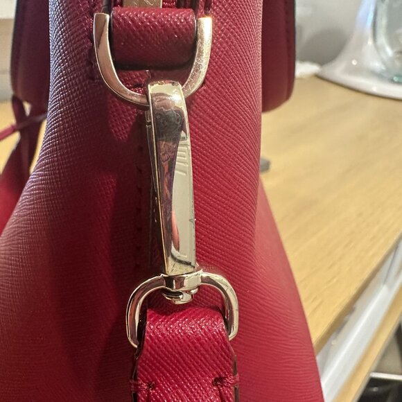 Kate Spade Red Round Top Medium Satchel - Picture 8 of 10